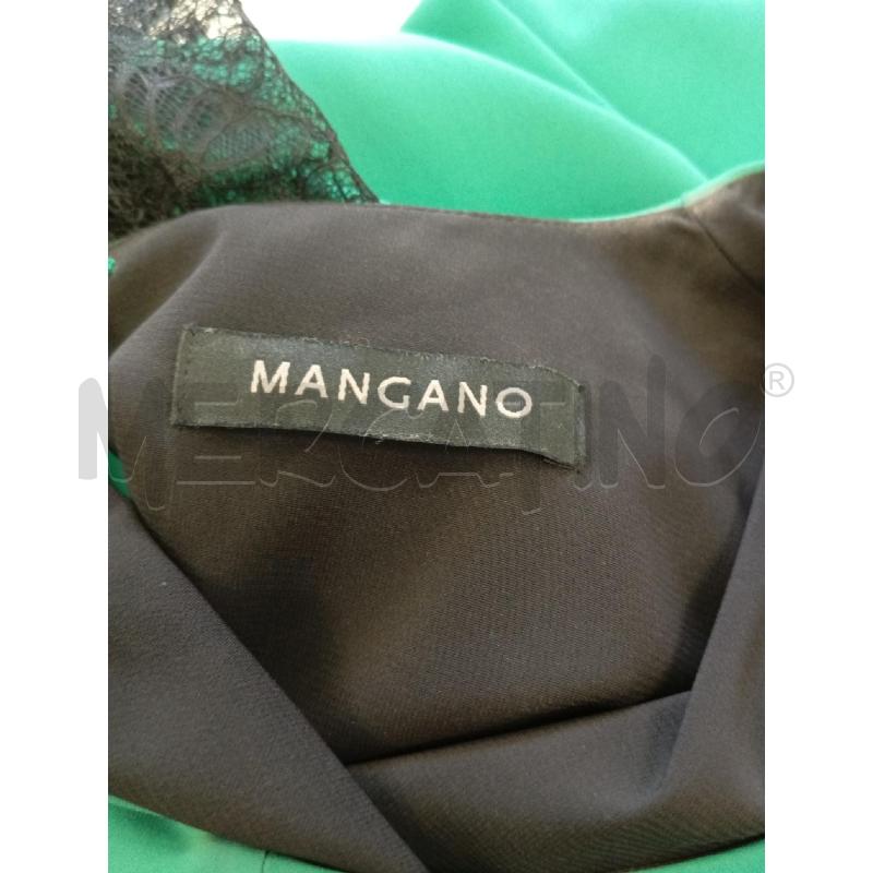 VESTITO DONNA MANGANO VERDE MANICHE PIZZO NERO  | Mercatino dell'Usato Verona fiera 4