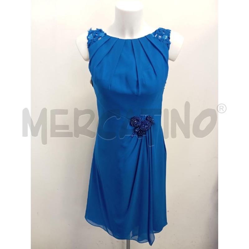VESTITO DONNA MARFIL BLU PAILLETTES | Mercatino dell'Usato Verona fiera 2