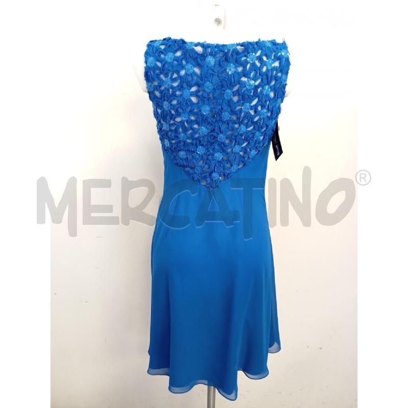 VESTITO DONNA MARFIL BLU PAILLETTES | Mercatino dell'Usato Verona fiera 3