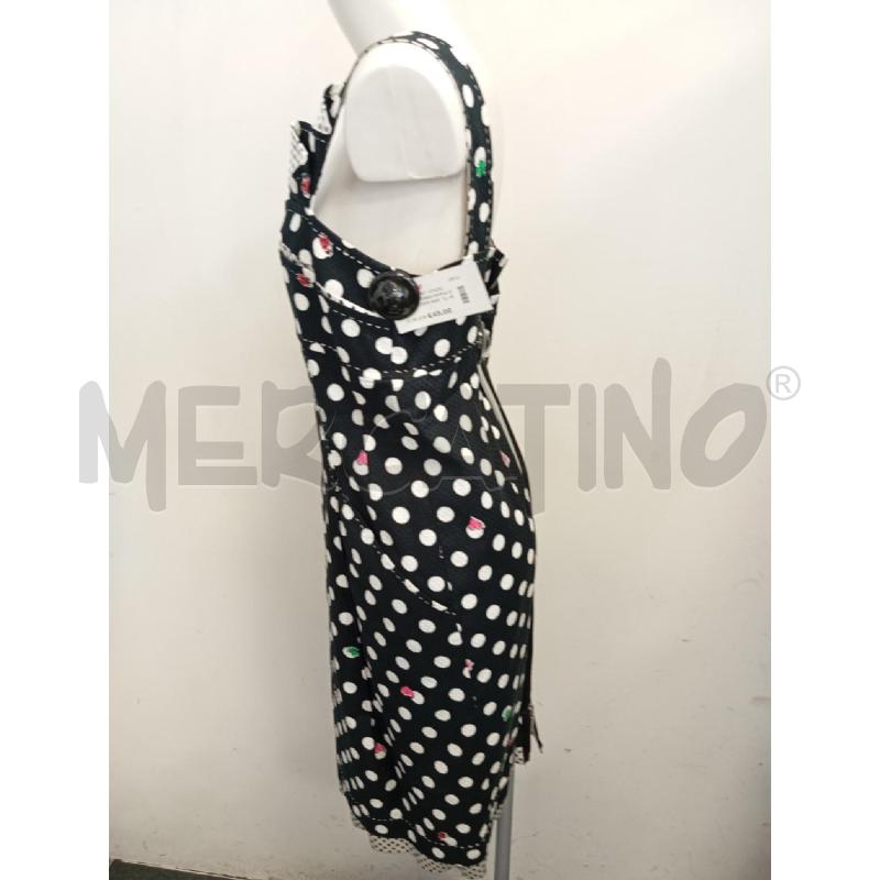 VESTITO DONNA MARIA GRAZIA SEVERI NERO POIS BIA CUORI COCCINELLE | Mercatino dell'Usato Verona fiera 3