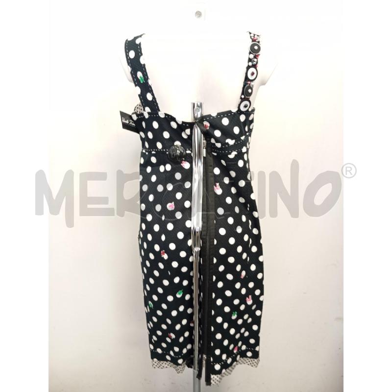 VESTITO DONNA MARIA GRAZIA SEVERI NERO POIS BIA CUORI COCCINELLE | Mercatino dell'Usato Verona fiera 4