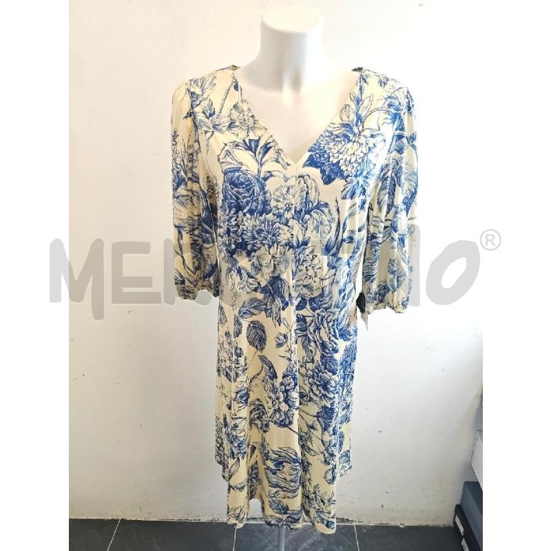 VESTITO DONNA MAX MARA BEIGE FIORI BLU  | Mercatino dell'Usato Verona fiera 1