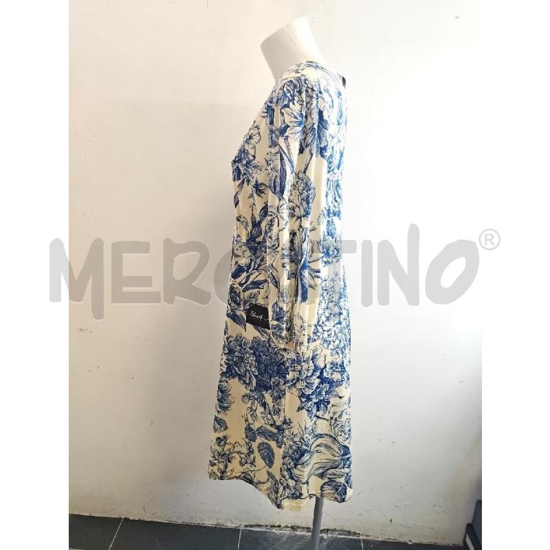 VESTITO DONNA MAX MARA BEIGE FIORI BLU  | Mercatino dell'Usato Verona fiera 2