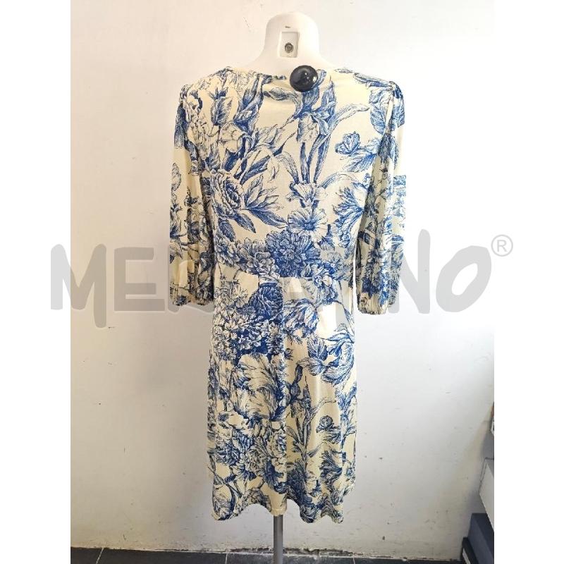 VESTITO DONNA MAX MARA BEIGE FIORI BLU  | Mercatino dell'Usato Verona fiera 3