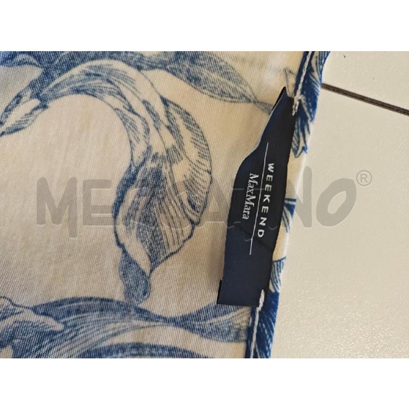 VESTITO DONNA MAX MARA BEIGE FIORI BLU  | Mercatino dell'Usato Verona fiera 4