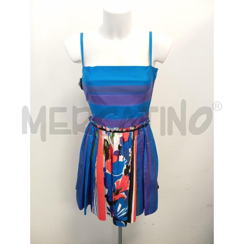 VESTITO DONNA RED VALENTINO COTONE BLU ARANCIO FIORI  | Mercatino dell'Usato Verona fiera 1