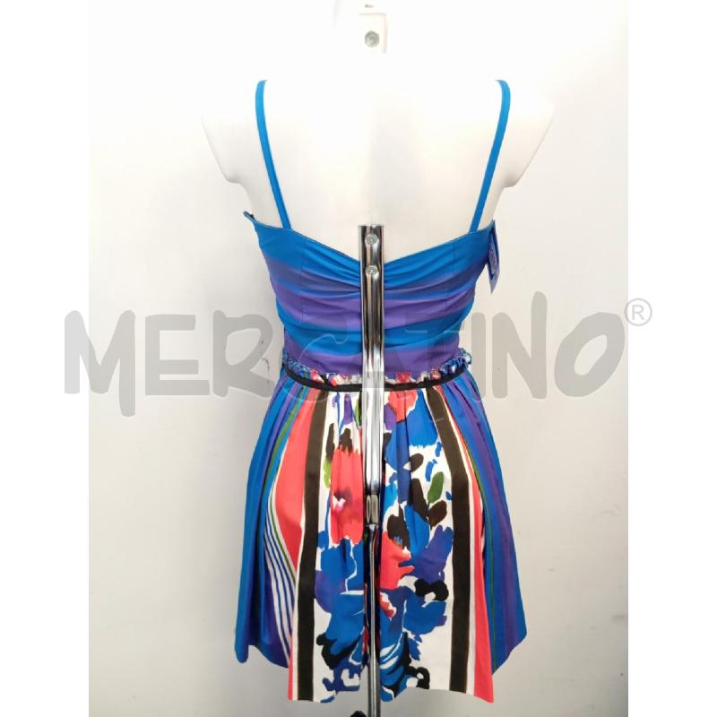 VESTITO DONNA RED VALENTINO COTONE BLU ARANCIO FIORI  | Mercatino dell'Usato Verona fiera 2