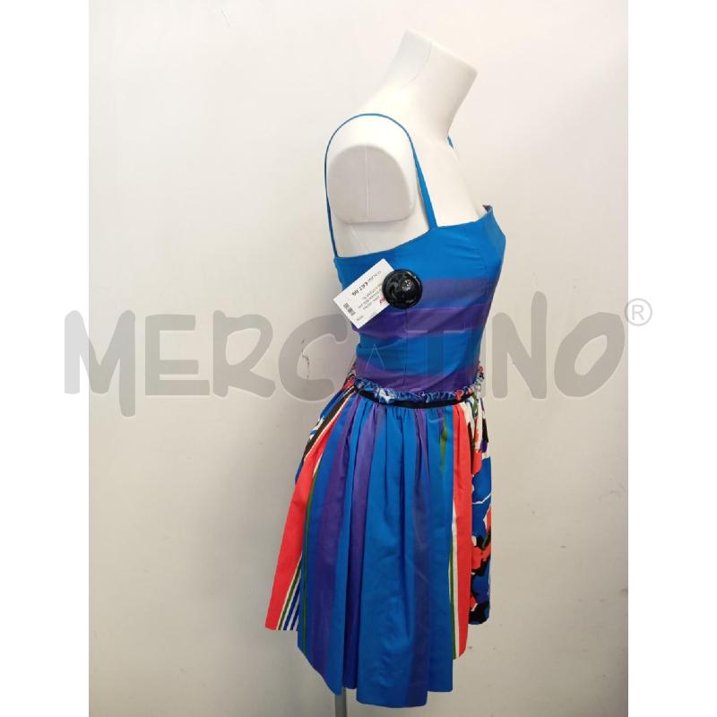 VESTITO DONNA RED VALENTINO COTONE BLU ARANCIO FIORI  | Mercatino dell'Usato Verona fiera 3
