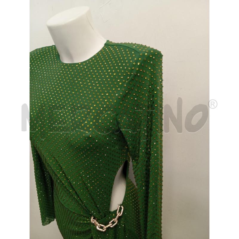 VESTITO DONNA SELF PORTRAIT VERDE STRASS | Mercatino dell'Usato Verona fiera 2