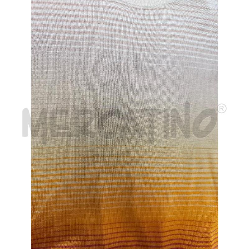 VESTITO DONNA SONIA RYKIEL SETA RIGHE ARANCIO GIALLO | Mercatino dell'Usato Verona fiera 4