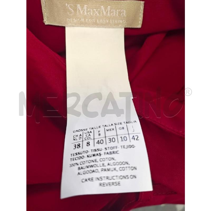 VESTITO DONNA S MAX MARA ROSSO COULISSE | Mercatino dell'Usato Verona fiera 5