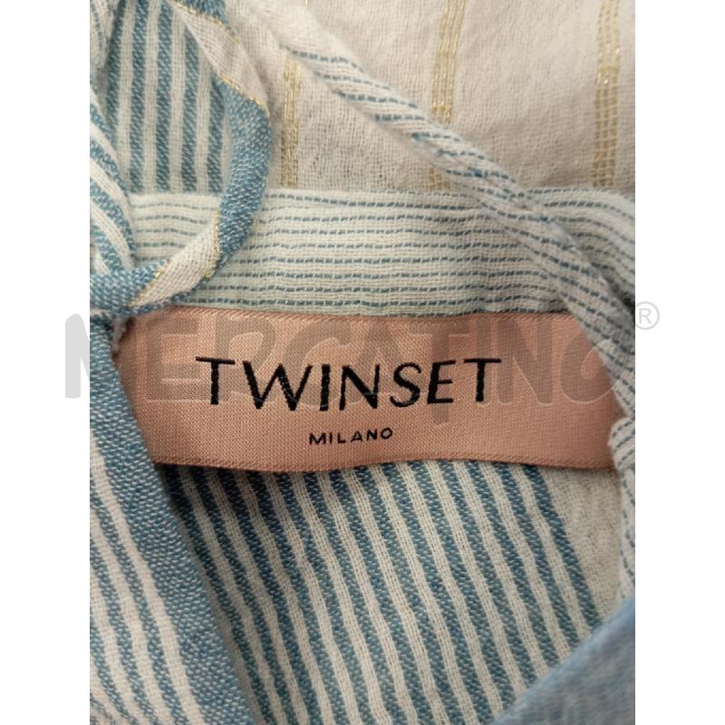 VESTITO DONNA TWIN SET AZZURRO BEIGE LUREX | Mercatino dell'Usato Verona fiera 5