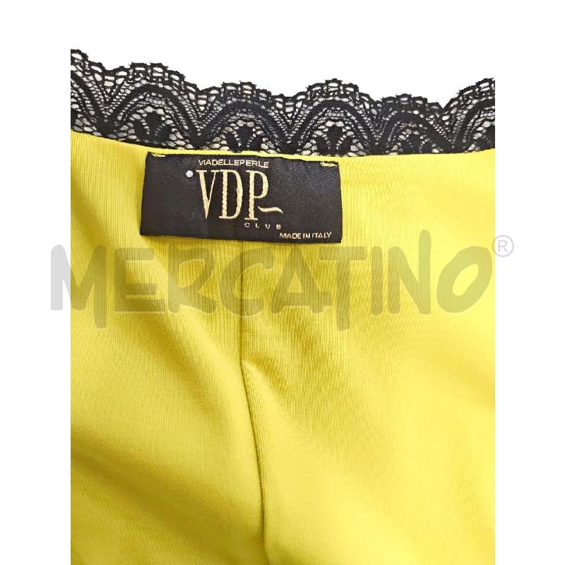 VESTITO DONNA VDP GIALLO SCOLLO PIZZO NERO STRASS | Mercatino dell'Usato Verona fiera 5