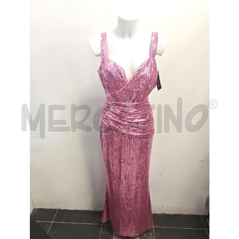 VESTITO DONNA VIOLET AURORA PAILLETTES ROSA LUNGO | Mercatino dell'Usato Verona fiera 1