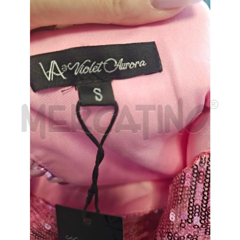 VESTITO DONNA VIOLET AURORA PAILLETTES ROSA LUNGO | Mercatino dell'Usato Verona fiera 4