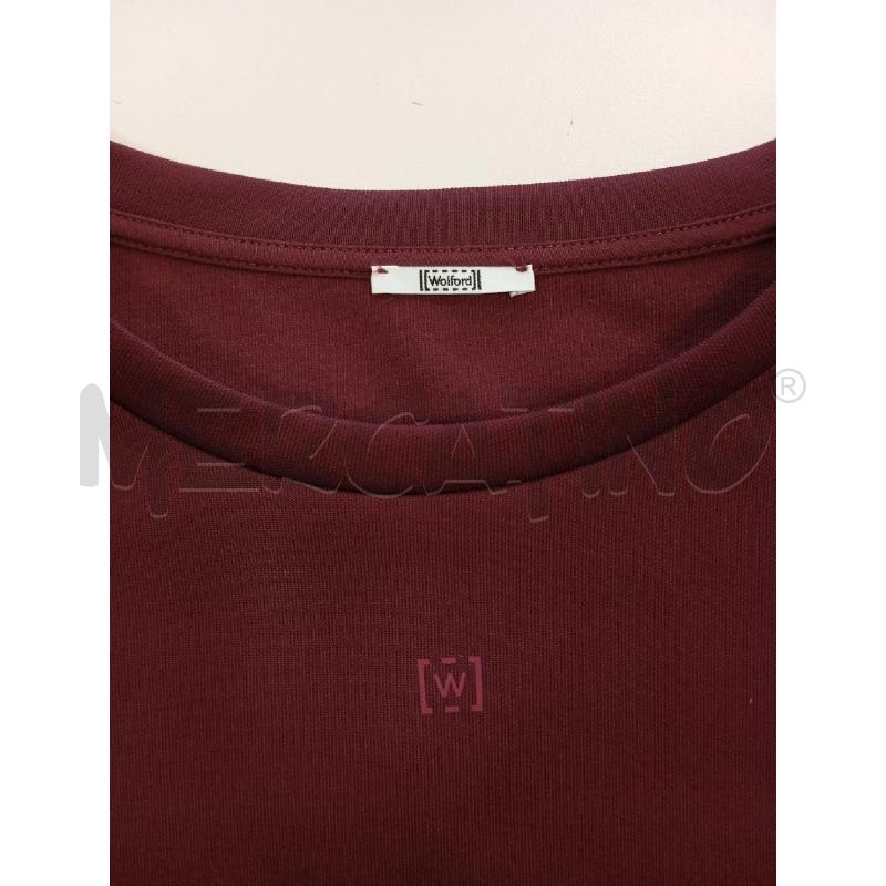 VESTITO DONNA WOLFORD CUT OUT BURGUNDY  | Mercatino dell'Usato Verona fiera 4