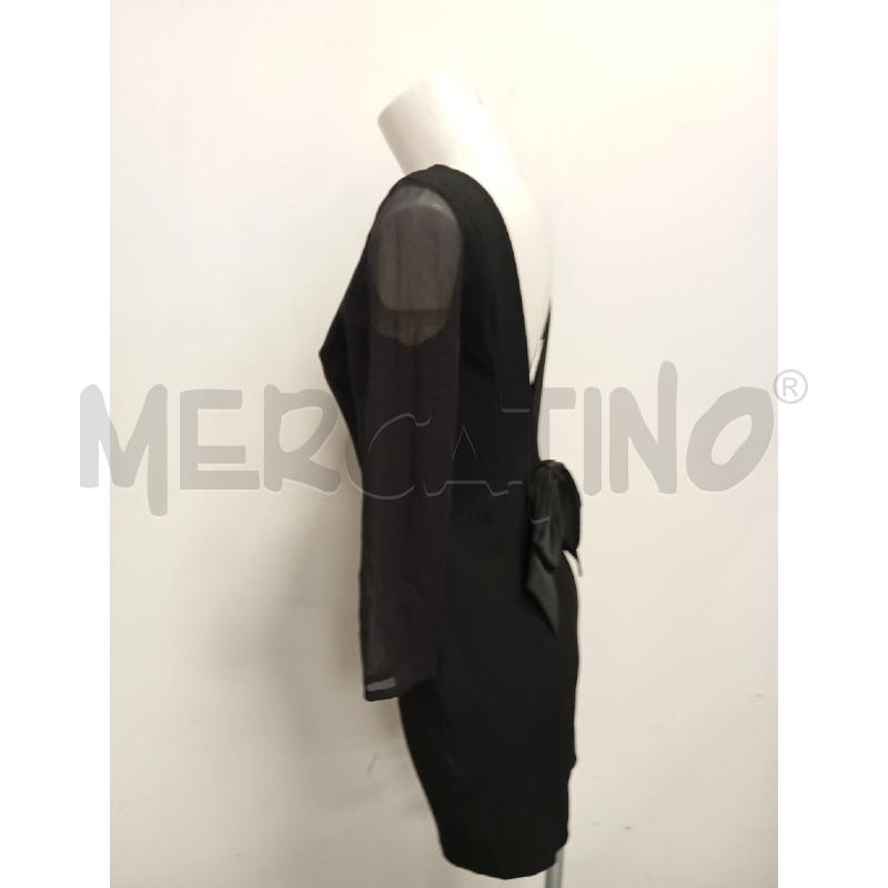VESTITO D ANNA MOLINARI NERO FIOCCO MANICA VELATA  | Mercatino dell'Usato Verona fiera 3