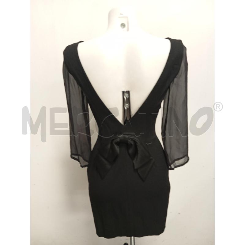 VESTITO D ANNA MOLINARI NERO FIOCCO MANICA VELATA  | Mercatino dell'Usato Verona fiera 4