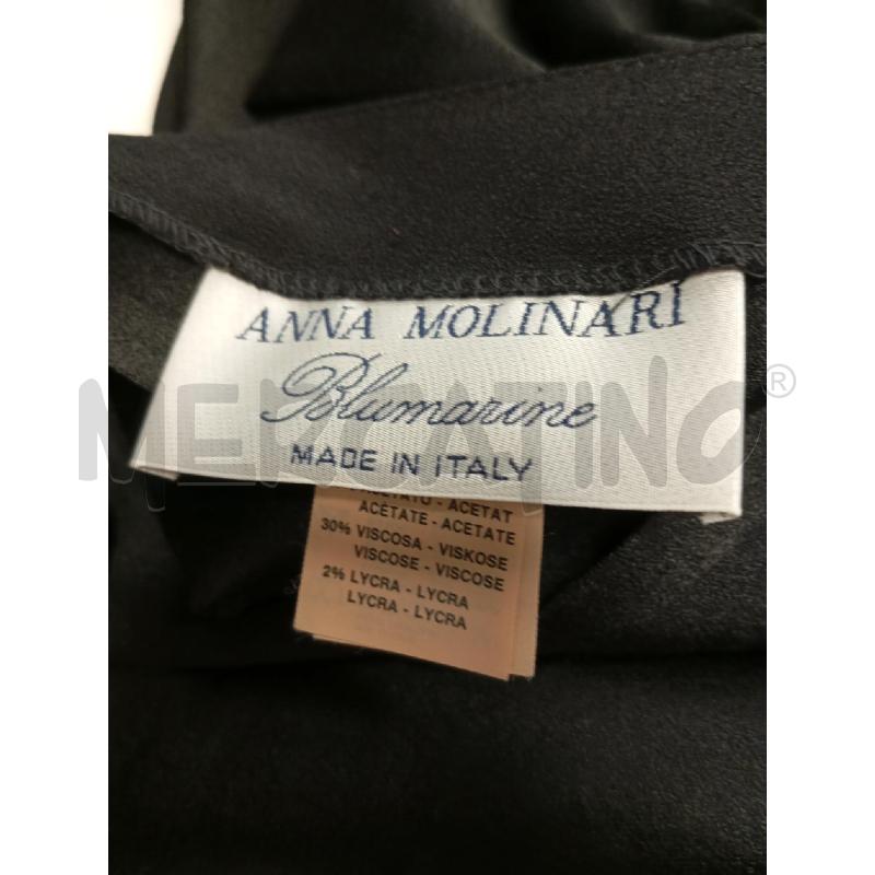 VESTITO D ANNA MOLINARI NERO FIOCCO MANICA VELATA  | Mercatino dell'Usato Verona fiera 5
