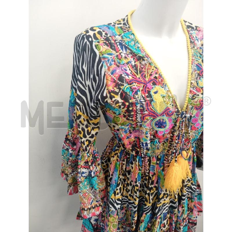 VESTITO D ANTICA SARTORIA COLORATO MACULATO  PAILLETTES | Mercatino dell'Usato Verona fiera 2