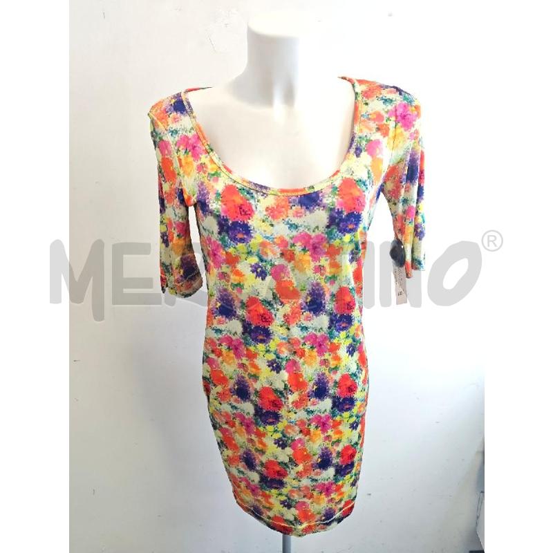 VESTITO D CAVALLI FIORI COLORATI EFFETTO MOSAICO | Mercatino dell'Usato Verona fiera 1