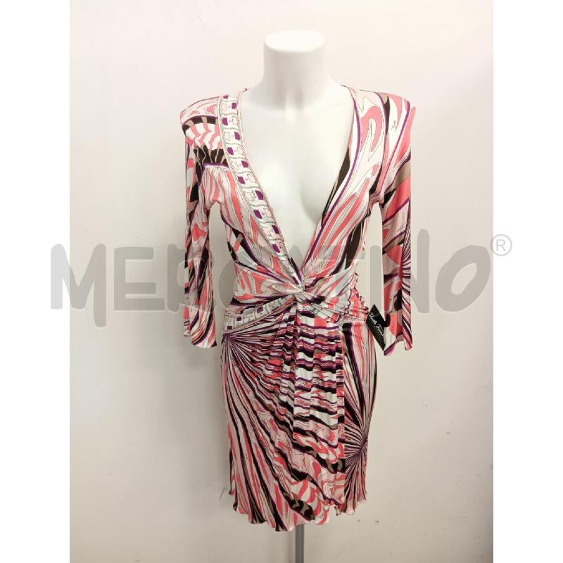 VESTITO D EMILIO PUCCI STAMPA ROSA NERA  | Mercatino dell'Usato Verona fiera 1