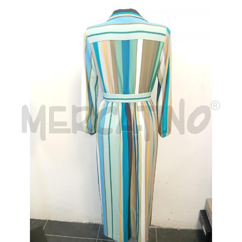 VESTITO D ERIKA CAVALLINI VERDE GIALLO BIA RIGHE  | Mercatino dell'Usato Verona fiera 4