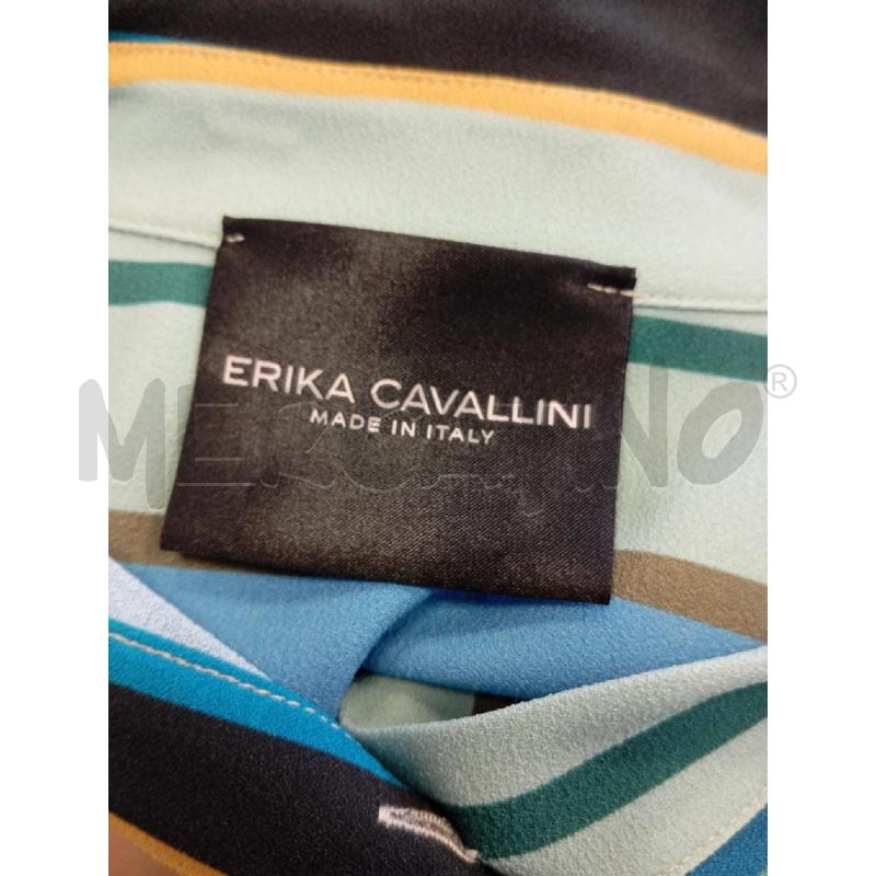 VESTITO D ERIKA CAVALLINI VERDE GIALLO BIA RIGHE  | Mercatino dell'Usato Verona fiera 5