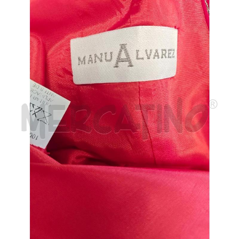 VESTITO D MANU ALVAREZ ROSSO SCOLLO PIETRE | Mercatino dell'Usato Verona fiera 5