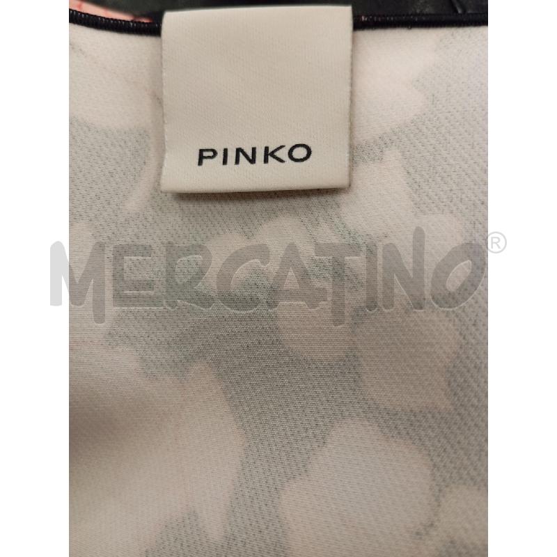 VESTITO D PINKO NERO ROSA FIORI  | Mercatino dell'Usato Verona fiera 4