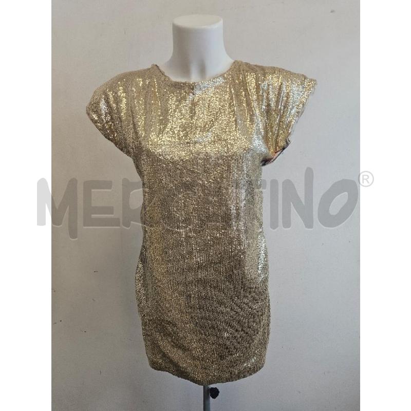 VESTITO D TWIN SET DORATO PAILLETTIES  | Mercatino dell'Usato Verona fiera 1