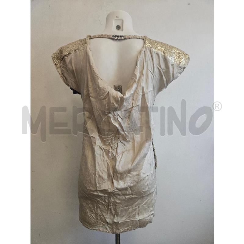 VESTITO D TWIN SET DORATO PAILLETTIES  | Mercatino dell'Usato Verona fiera 3