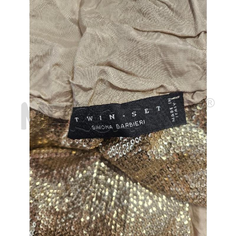 VESTITO D TWIN SET DORATO PAILLETTIES  | Mercatino dell'Usato Verona fiera 4