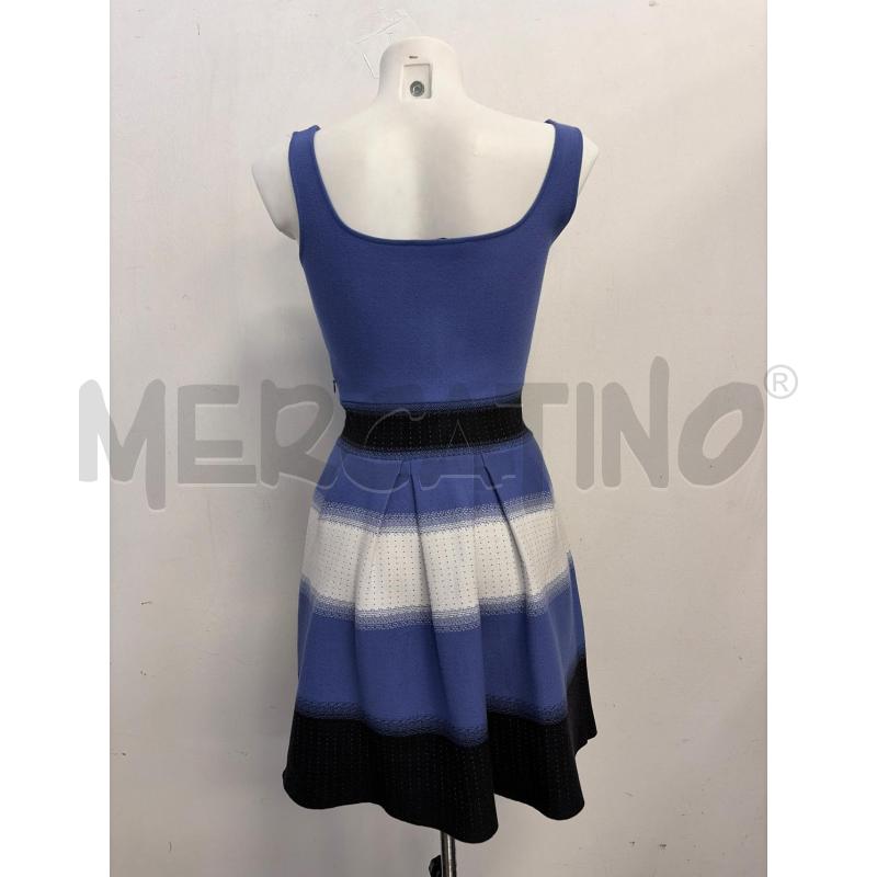 VESTITO D VICEDOMINI RIGHE TRAFORATO BLU NEOR BIANCO  | Mercatino dell'Usato Verona fiera 3