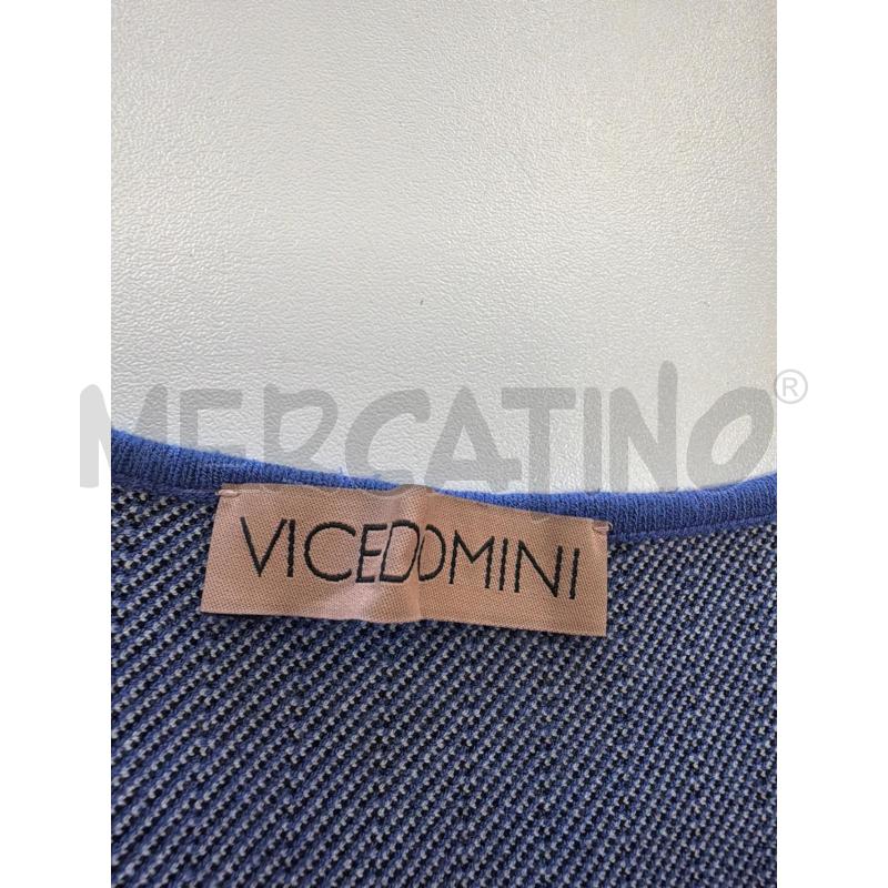 VESTITO D VICEDOMINI RIGHE TRAFORATO BLU NEOR BIANCO  | Mercatino dell'Usato Verona fiera 4