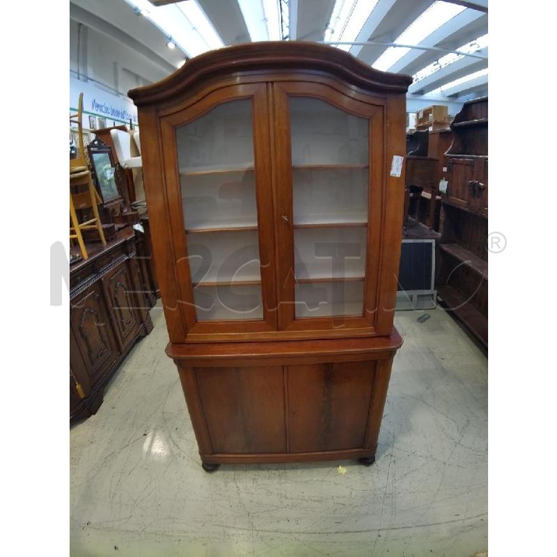 VETRINA 2 CORPI 2AV 2 SP NOCE | Mercatino dell'Usato Verona fiera 1
