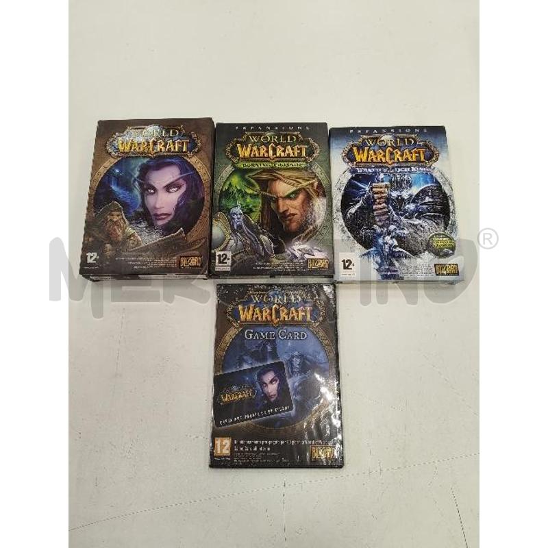 WORLD OF WARCAFT GIOCO + 2 ESPANSIONI E GAME CARD  | Mercatino dell'Usato Verona fiera 1