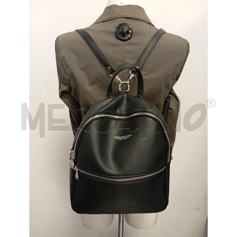 ZAINO D A.G.SPALDING & BROS NERO PELLE | Mercatino dell'Usato Verona fiera 1