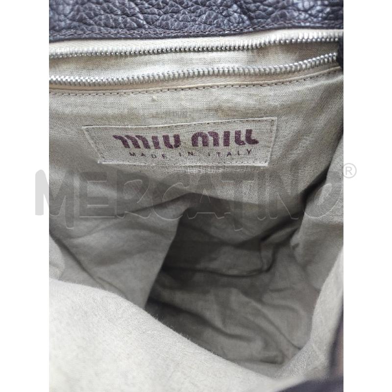 ZAINO D MIU MIU VINTAGE MARRONE IN PELLE  | Mercatino dell'Usato Verona fiera 4