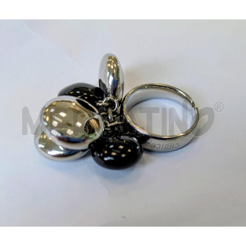 ANELLO DONNA CHOICE  SFERE METALLICHE NERE ARG. | Mercatino dell'Usato Lugagnano di sona 2