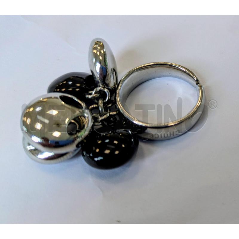 ANELLO DONNA CHOICE  SFERE METALLICHE NERE ARG. | Mercatino dell'Usato Lugagnano di sona 3