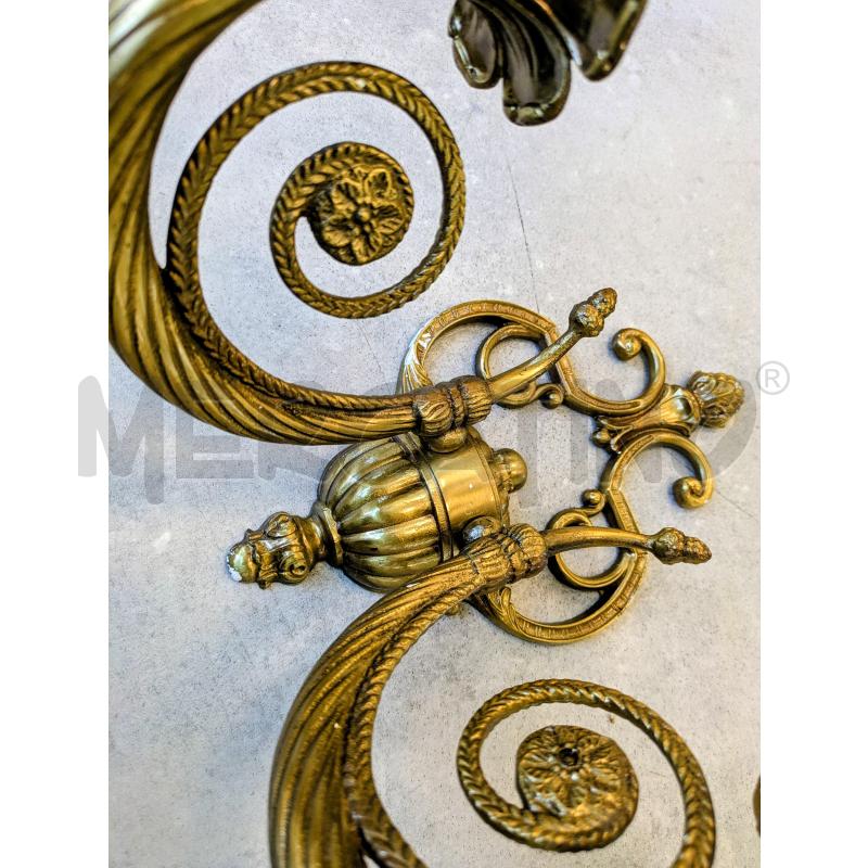 APPLIQUE DOPPIA OTTONE BRACCI CURVATI | Mercatino dell'Usato Lugagnano di sona 4