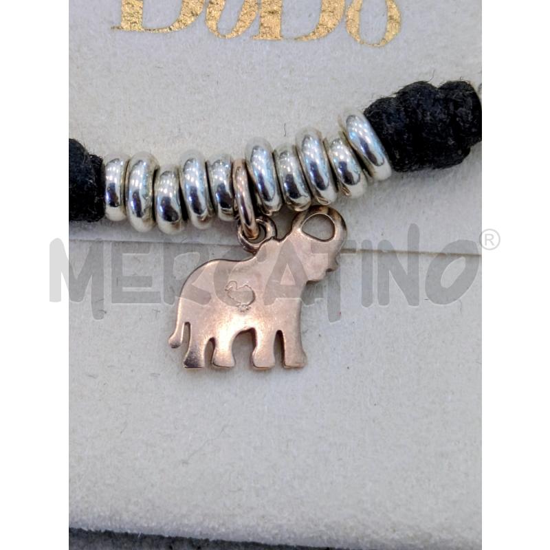 BRACCIALETTO DODO CIONDOLO FORMA ELEFANTE METALLO ROSA | Mercatino dell'Usato Lugagnano di sona 4