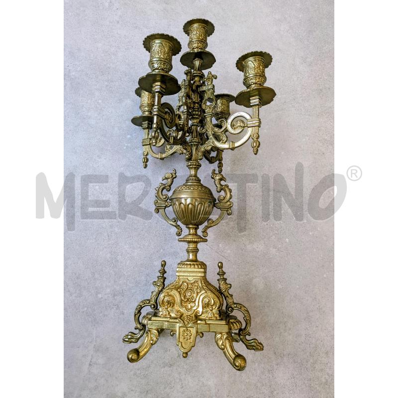 CANDELABRO OTTONE 5 BRACCI  | Mercatino dell'Usato Lugagnano di sona 3