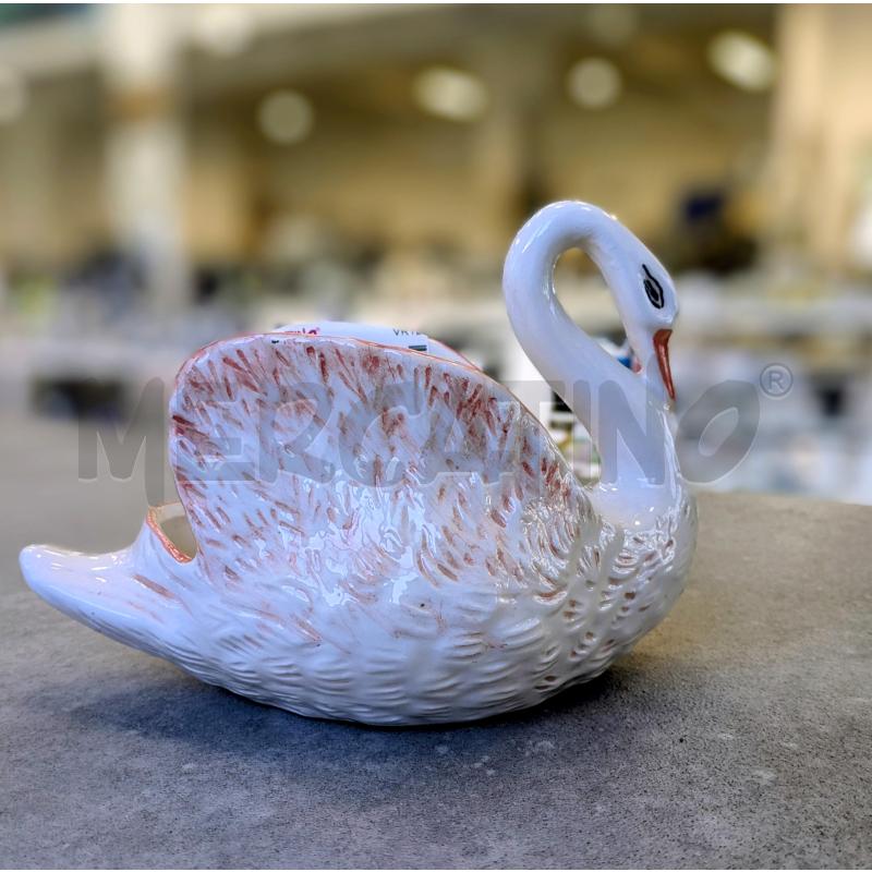 CESTINO FORMA CIGNO IN CERAMICA  | Mercatino dell'Usato Lugagnano di sona 2