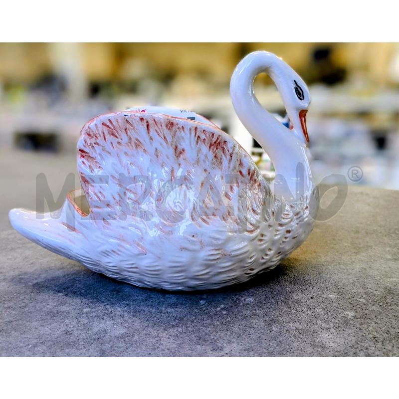 CESTINO FORMA CIGNO IN CERAMICA  | Mercatino dell'Usato Lugagnano di sona 5