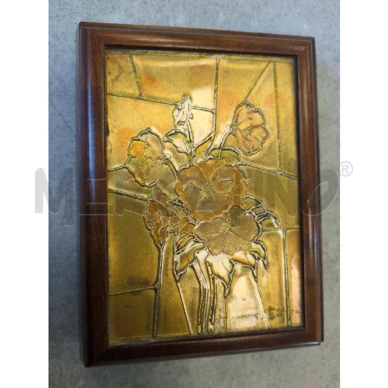 COFANETTO IN LEGNO CON PANNELLO DECO FIORI  | Mercatino dell'Usato Lugagnano di sona 4