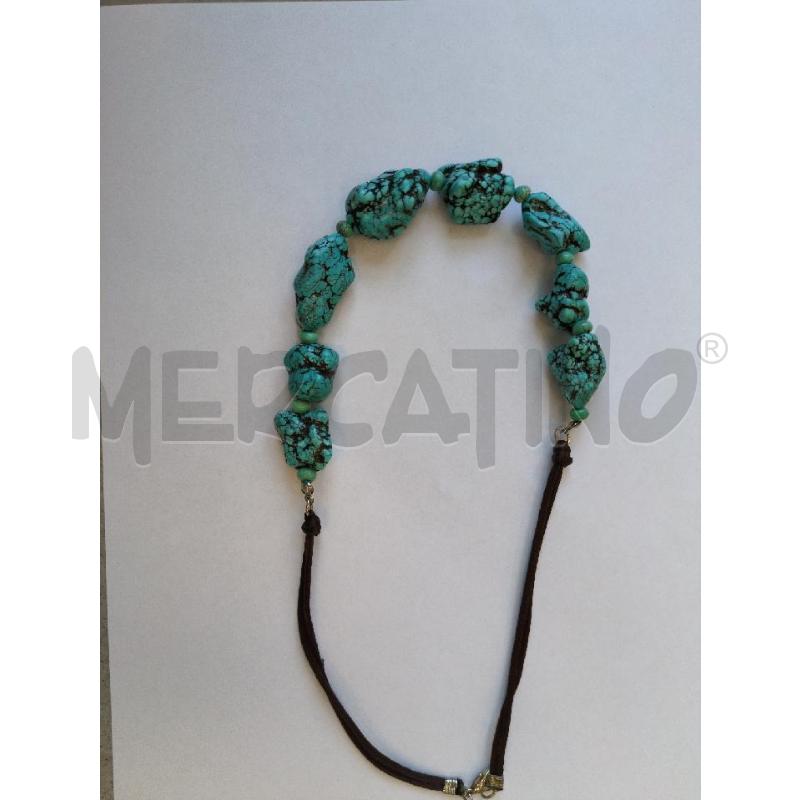 COLLANA PIETRE IRREGOLARI COLOR TURCHESE | Mercatino dell'Usato Lugagnano di sona 2