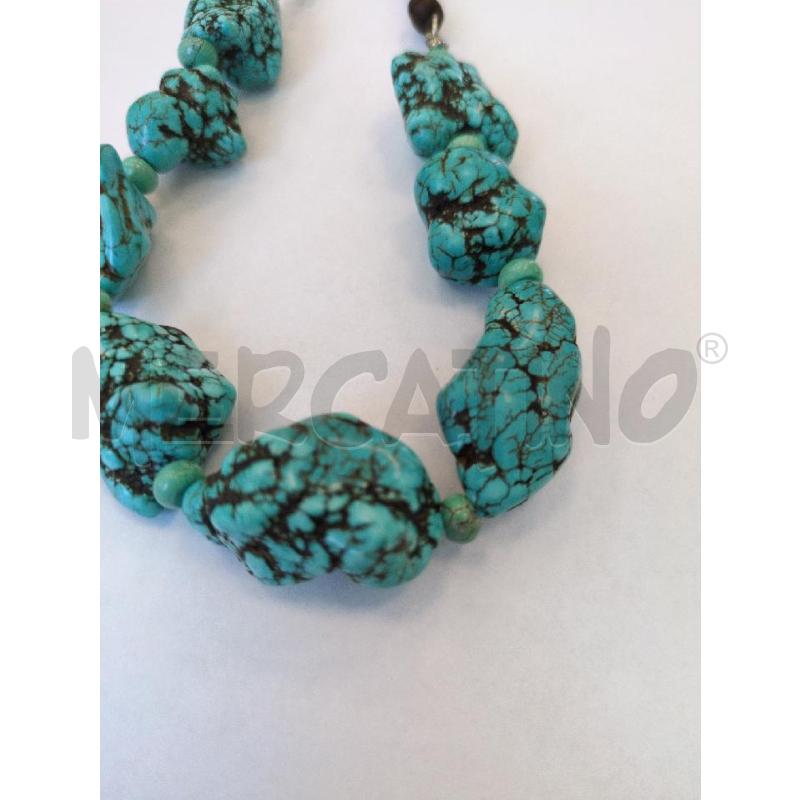 COLLANA PIETRE IRREGOLARI COLOR TURCHESE | Mercatino dell'Usato Lugagnano di sona 4