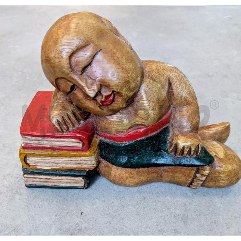 FERMA LIBRI STATUINE IN LEGNO  | Mercatino dell'Usato Lugagnano di sona 3
